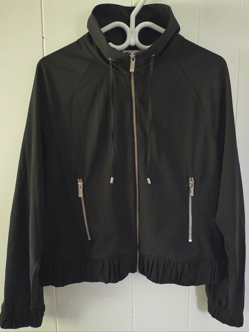Calvin Klein Black Zip Bomber Jacket